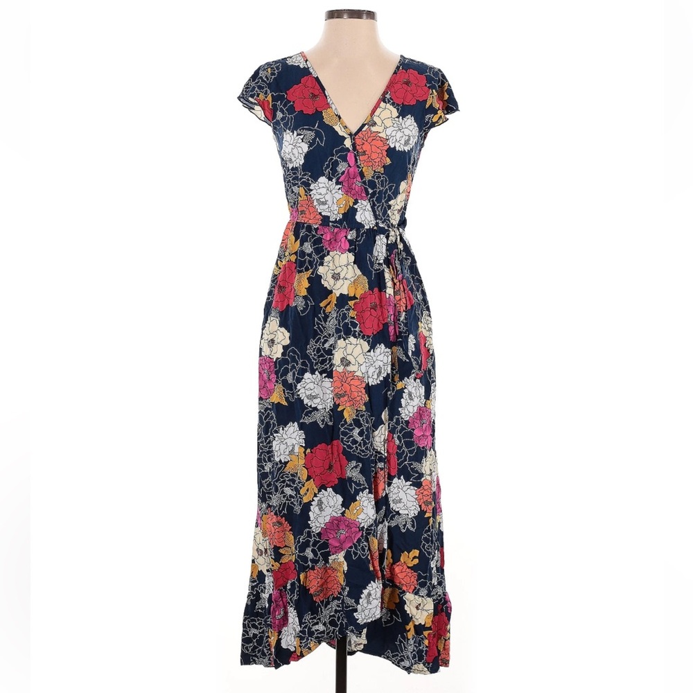 Band of the free faux wrap floral dress Size Large